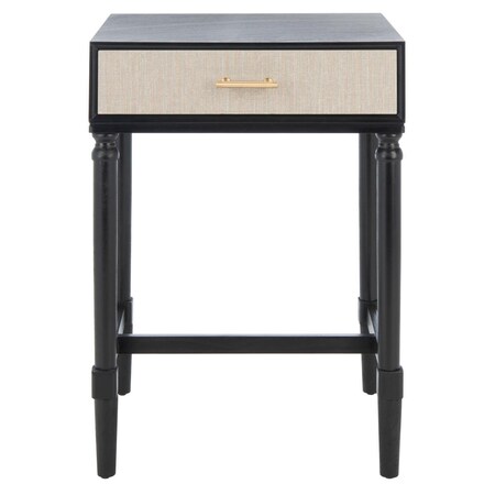 Safavieh Estella 1 Drawer Accent Table, Black ACC5722B